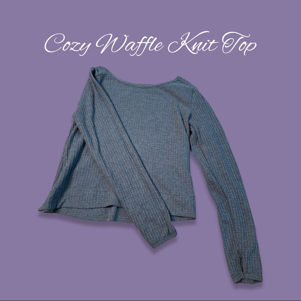Cozy, Waffle Knit Top 🌸